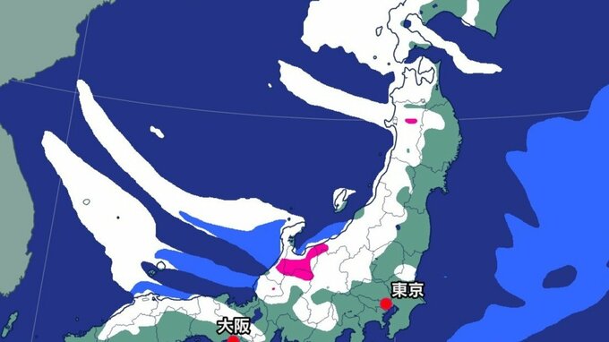 【大雪情報】日本海側を中心に猛吹雪に警戒　24時間降雪50㎝予想、最大瞬間風速35ｍ《全国と北海道の週間予報、大雪と雨の最新シミュレーション》|TBS NEWS DIG