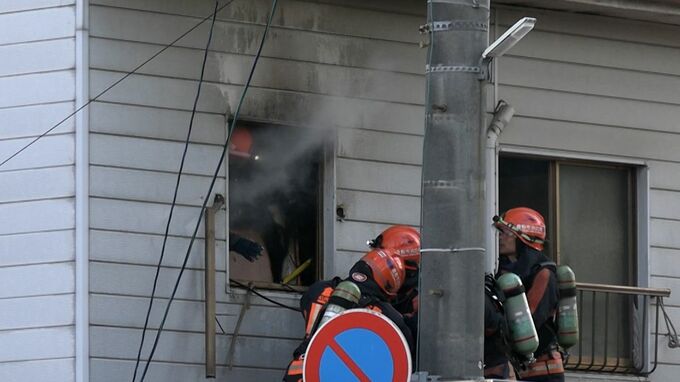 【速報】倉敷市川西町で建物火災　消火作業中　JR倉敷駅の西側付近　|TBS NEWS DIG