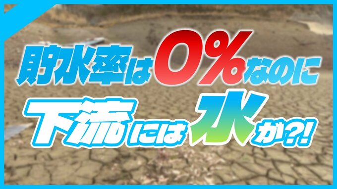 貯水率0%のダム、地面のひび割れはまるで“ウユニ塩湖” 一方、下流の川には水?! その正体は“堆砂容量”に溜まった水… 県内No2の規模「鹿野川ダム」の謎に迫る|TBS NEWS DIG