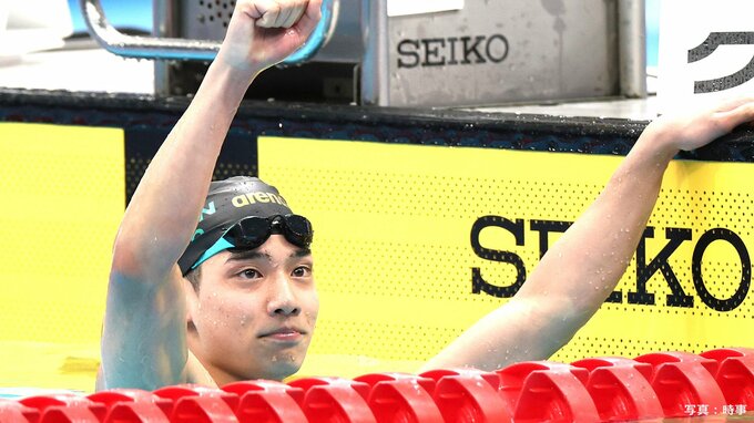 アジア大会代表の村佐達也、フリーリレーで男子100m自由形の日本新記録樹立 ！「止まっている暇はない」【競泳・インカレ】|TBS NEWS DIG