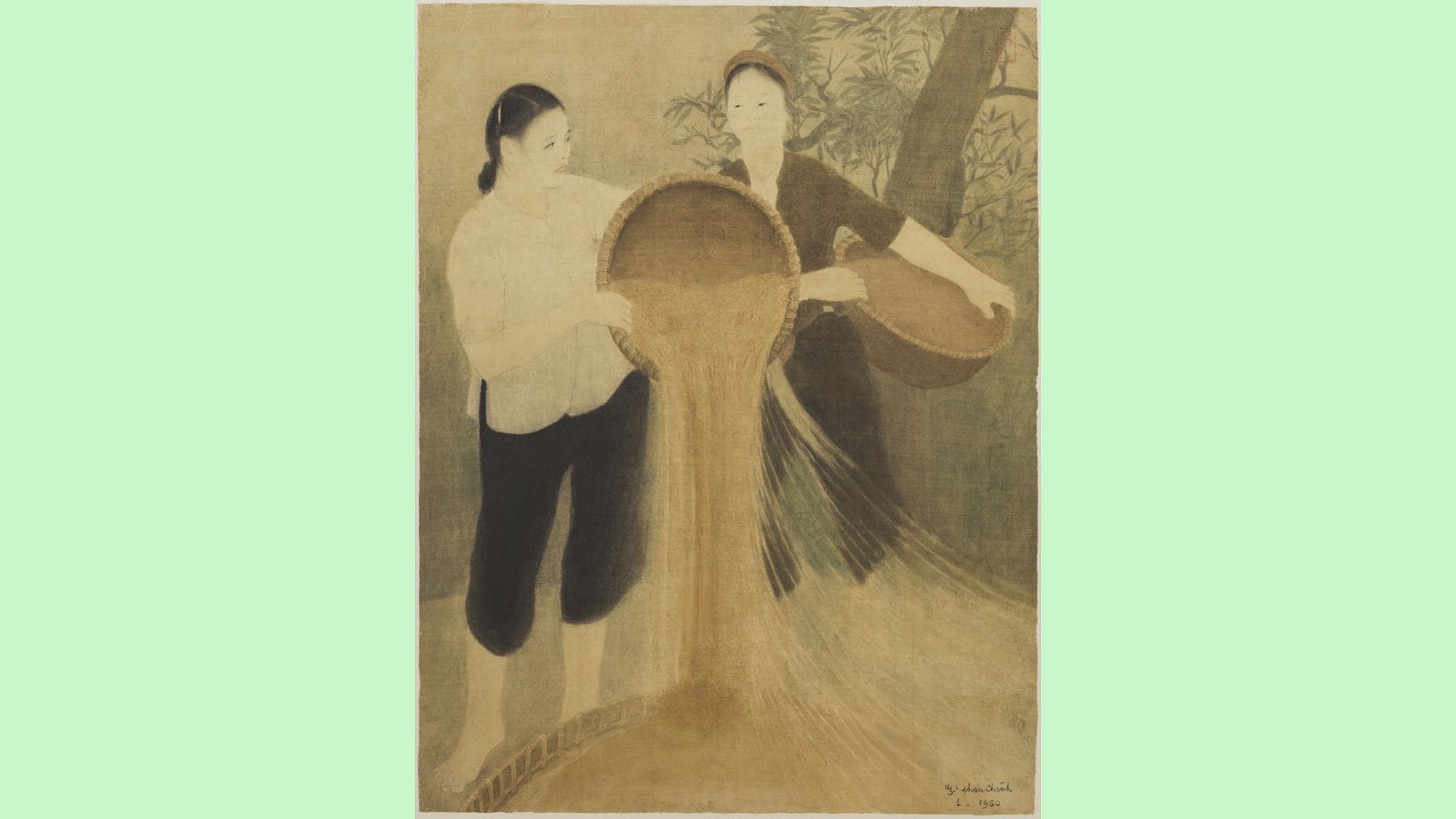 絵画保存修復プロジェクトでよみがえる！ベトナム絹絵画家グエン