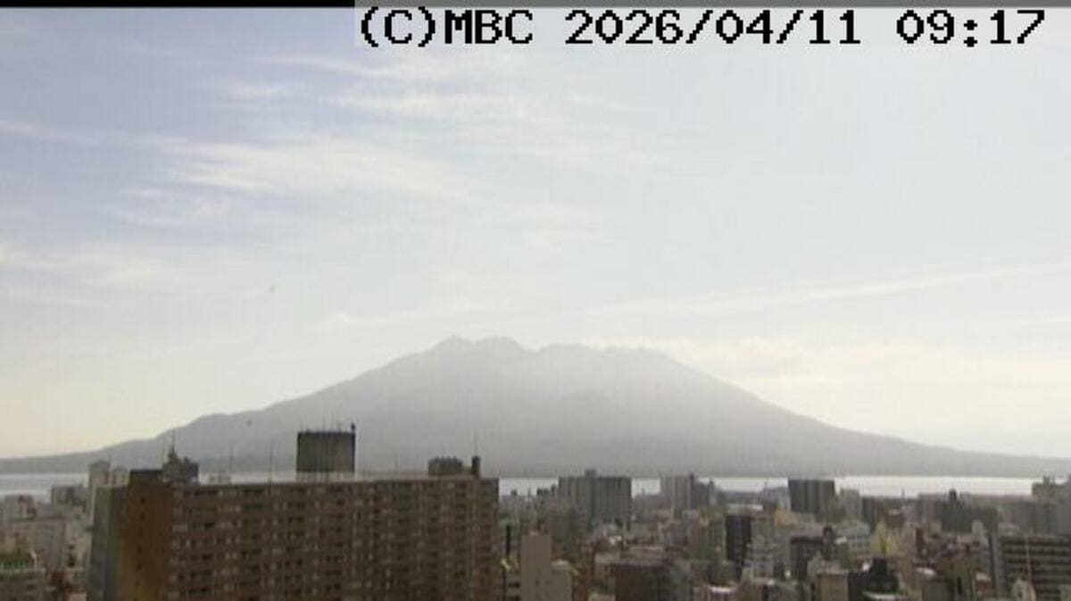 桜島で山体膨張を示す地殻変動　一度に解消されるような噴火なら多量の降灰の可能性　風は鹿屋・垂水方向　鹿児島県