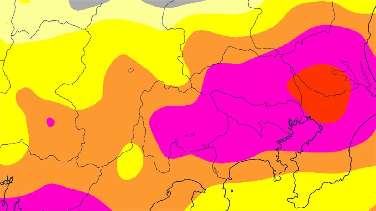 【関東甲信】警報級の大雨の可能性も　5日にかけ雷を伴った激しい雨が降り、大雨のおそれ　【雨と風のシミュレーション・発雷確率】