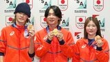 悲願の金に戸塚優斗「報われるよって伝えてあげたい」、小野光希「ピーク合わせられた」山田琉聖「4年後に向けて」スノボHPメダリストが帰国【オリンピック】|TBS NEWS DIG