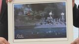 真珠湾攻撃で97式艦上攻撃機の様子を描いた絵画 大分・宇佐市に寄贈 | 大分のニュース|OBS NEWS|大分放送