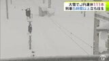 大雪の影響で鉄道の運休相次ぐ　JRは4路線で100本以上が運休　25日には雪を抱え込みJR奥羽本線の列車が立ち往生　一時乗客82人が車内に取り残されるも約5時間後に運転再開|TBS NEWS DIG