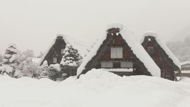 東海各地で大雪　白川村では積雪1メートル27センチ観測　大雪のピークは越えたとみられる|TBS NEWS DIG