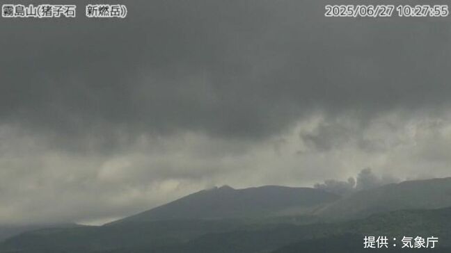 新燃岳で連続噴火が発生　噴煙100ｍで東に流れる【鹿児島・宮崎の降灰予報】|TBS NEWS DIG