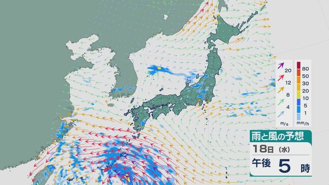 前線の活動が活発に 関東甲信は“警報級の大雨”のおそれも 局地的な雨の強まりに注意・警戒を 雨と風シミュレーション|TBS NEWS DIG