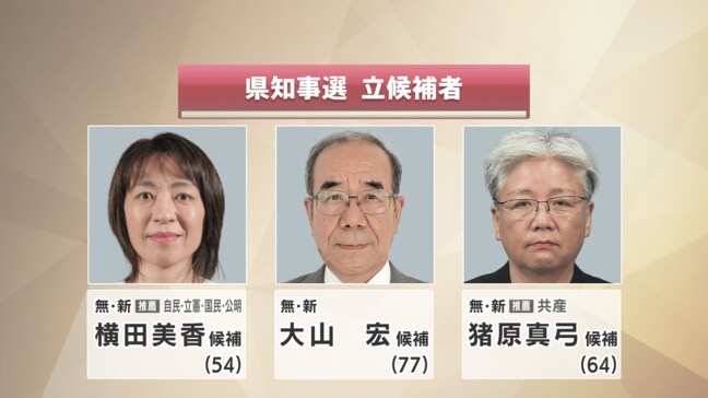 広島県知事選が告示　16年ぶりの新リーダーは　新人３人が立候補|TBS NEWS DIG