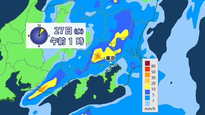 【気象情報】あす27日にかけ大気不安定で激しい雷雨のおそれ…東京都心も「警報級大雨」の可能性【雨風最新シミュレーション】　|　愛媛のニュース - Nスタえひめ｜あいテレビは6チャンネル