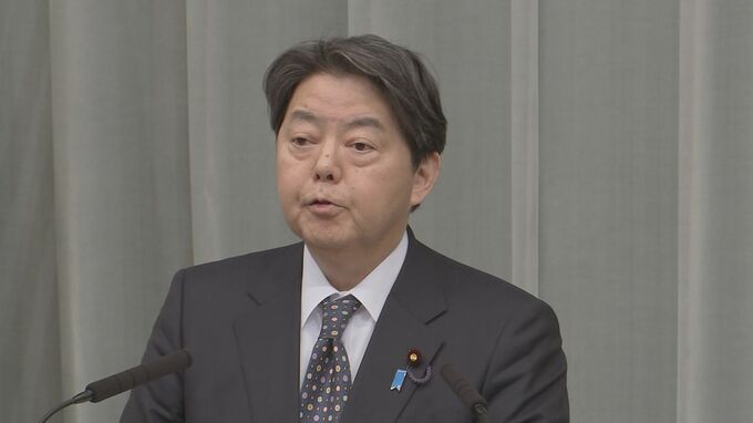 林官房長官「成長型の経済への変革を」名目GDP日本が55年ぶり4位に転落の見通しで