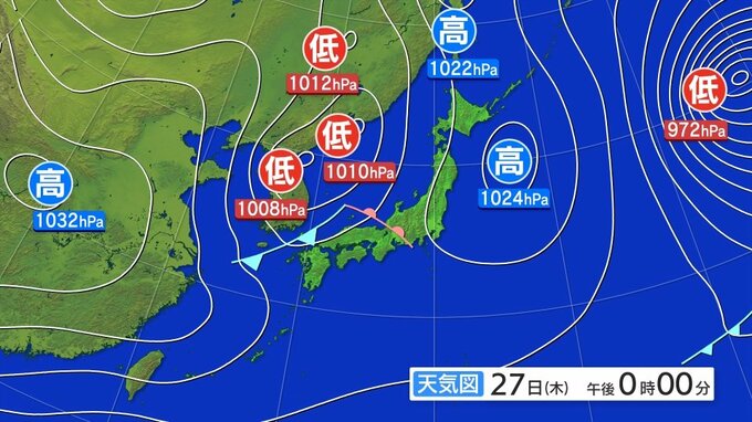 27日夜遅くから28日昼前にかけて激しい突風や急な強い雨に注意を　強風と雷及びひょうに関する岩手県気象情報|TBS NEWS DIG
