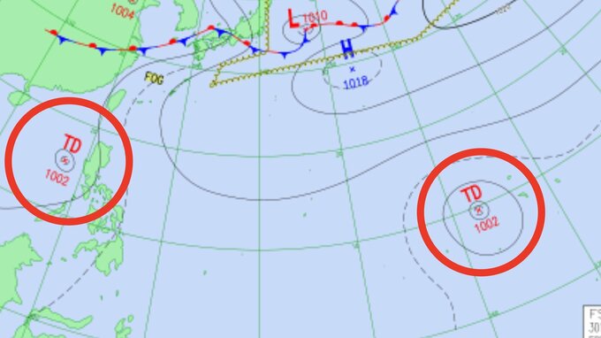 【台風のたまご2個目発生か】新たな“熱帯低気圧”が1個発生、今夜（1日）2個目が発生か...日本への影響、進路は？今後の「気象情報・台風情報」に注意　7月11日（土）までの雨・風シミュレーションで確認【気象庁 1日最新天気図】|TBS NEWS DIG