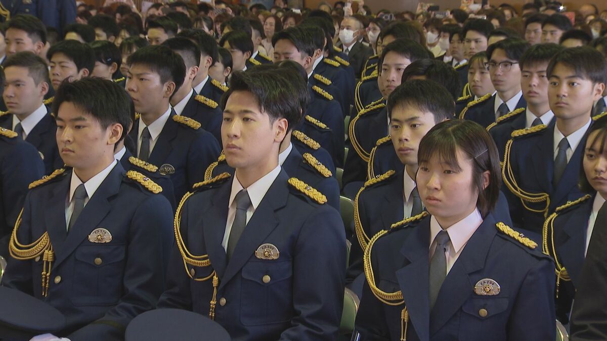 小学生のころから憧れ・・・」福岡県警察学校で入校式 採用された296人