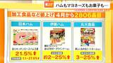 2806品目値上げの“厳しい春” 4月からハム・ソーセージなどの加工食品や調味料 電気ガスの補助金も|TBS NEWS DIG