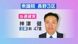 【速報】長野3区で神津健氏（立憲・前）が当選確実　|　SBC NEWS | 長野のニュース | SBC信越放送