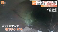 イスラエル　ガザ北部で最大級の地下トンネル “深さ最大50m・長さ4km” 発見　続く空爆、難民キャンプで90人死亡　病院・学校にも| TBS CROSS DIG with Bloomberg