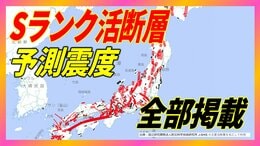 日本全国の活断層、最高Sランク以下のZランクでも大地震の可能性…約2000の活断層以外に、未知の“隠れ活断層”も【Sランク活断層・Ⅲランク海溝型地震 全部掲載】|TBS NEWS DIG