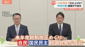 「178万円」引き上げに一致点は？　自民党と国民民主党が「年収の壁」めぐり協議|TBS NEWS DIG