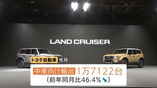 ホルムズ海峡“事実上の封鎖”日本車の重要市場・中東輸出に打撃　トヨタ中東向け輸出3月は半減　日本企業“代替ルート”の模索続く　コスト増の懸念も| TBS CROSS DIG with Bloomberg