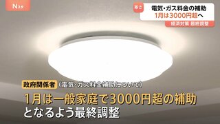 電気・ガス料金の補助 1月は“3000円を上回る額”で最終調整　経済対策の規模は20兆円超へ| TBS CROSS DIG with Bloomberg