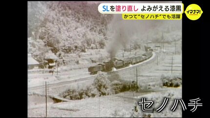 よみがえる “漆黒のボディ” 1943年式の蒸気機関車を子どもたちが塗り