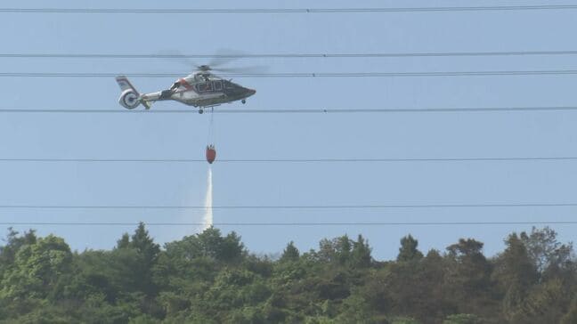 「不安だけど、どうしようもない」広島・福山市の山火事　発生から一夜明け消火活動続く　少なくとも15ヘクタールを焼く|TBS NEWS DIG