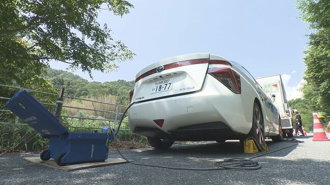 水素を使って熱中症対策 二酸化炭素も削減 変わる建設現場 福島・いわき市|TBS NEWS DIG