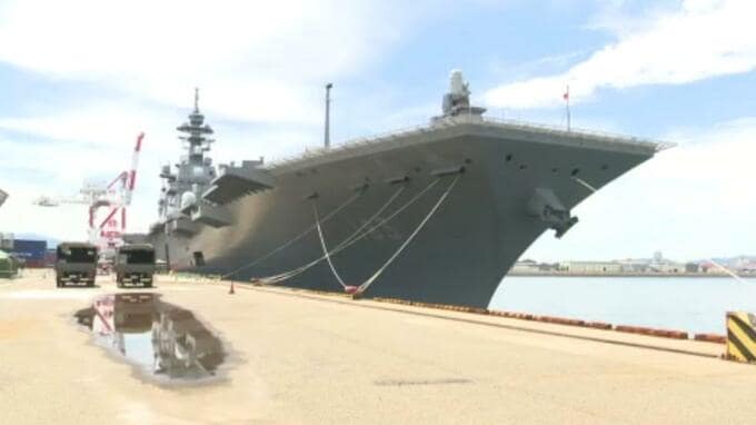“事実上の空母” 海上自衛隊最大級の護衛艦・いずも 今治で期間限定一般公開始まる　|　愛媛のニュース - Nスタえひめ｜あいテレビは6チャンネル