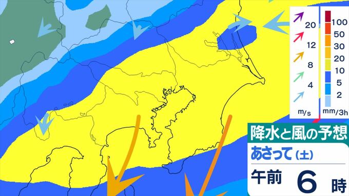 【関東甲信 16時29分発表】警報級の可能性も　７日頃にかけ　雷を伴った激しい雨の降る所が　前線が南下、本州の南岸付近にほとんど停滞する見込み　【雨と風のシミュレーション・発雷確率】　|　山梨のニュース | ＵＴＹテレビ山梨