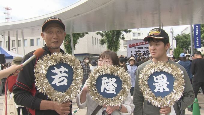 「ありがとう！おめでとう！」「私の長生きの秘訣」若隆景の優勝パレード、駅前に1万5000人　福島市|TBS NEWS DIG