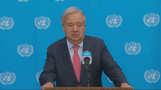 国連事務総長 米・イランの2週間停戦合意を歓迎「市民の命を守り苦痛を和らげるためには軍事行為の終結が今すぐ必要」すべての当事者に国際法と停戦条件の遵守呼びかけ|TBS NEWS DIG