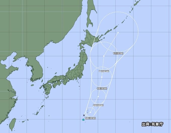 【台風情報】熱帯低気圧　今後24時間以内に台風に発達する見込み　tbc気象台|TBS NEWS DIG