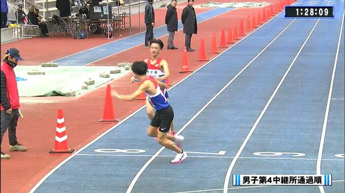 山形県高校駅伝2025 男子 第4中継所通過順位　|　山形のニュース│TUYテレビユー山形