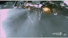 NASA　民間初の月面着陸直後の写真を公開| TBS CROSS DIG with Bloomberg