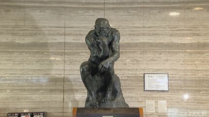 きっかけは震災後の“交流”「考える人」の彫刻 名古屋から陸前高田の