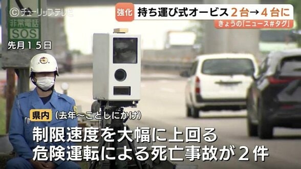 スピード違反を捕捉、富山県警が可搬式オービス2台追加へ　危険運転の死亡事故増加受け　　|　富山のニュース｜天気・防災｜チューリップテレビ
