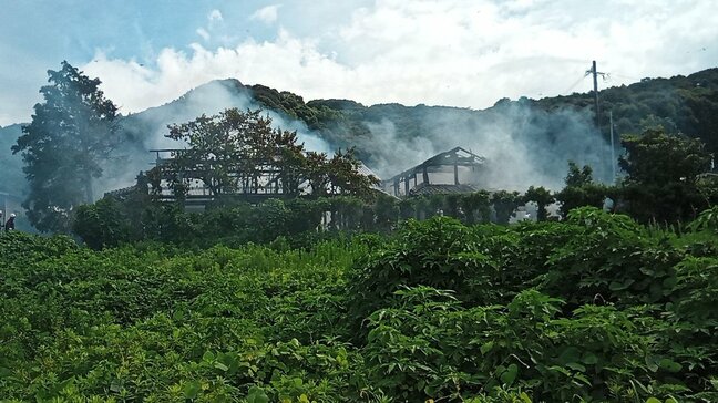 住宅1棟全焼 長崎県諫早市で建物火災|TBS NEWS DIG