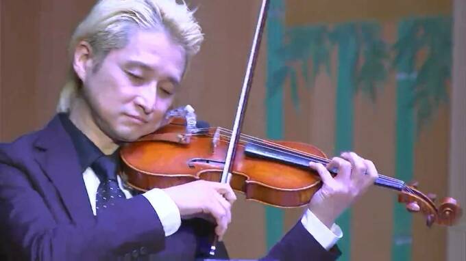 華麗なパフォーマンスで人気　バイオリニストNAOTOさんら「能舞台」でライブ【岡山】　|　岡山・香川のニュース | 天気 | RSK山陽放送