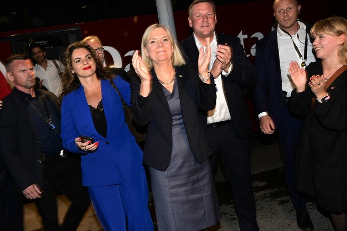 スウェーデン総選挙接戦、中道左派のリード縮小－極右の政権入り焦点