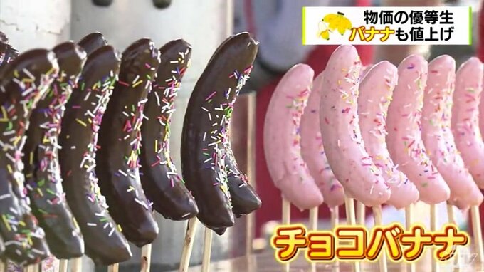 まつりで人気のチョコバナナ　物価の優等生・バナナにも値上げの波|TBS NEWS DIG
