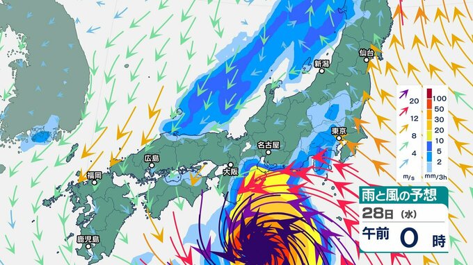 【台風情報 午後3時半更新】台風10号…走行中のトラック転倒レベル “最大瞬間風速60メートル” 予想【雨風シミュレーション】発達のほぼピークで接近 本州縦断の可能性も　|　富山のニュース｜天気・防災｜チューリップテレビ