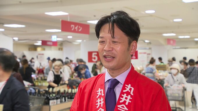 取材に答える札幌丸井三越 西田良幸さん