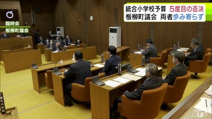5度目の否決　統合小学校の改修予算案が通らない青森県板柳町　反対する野党会派の議員が初めて反対討論　予算額を変えず一切歩み寄らない町を批判・住民説明会の欠席理由述べる　町長は自身への不信任決議案も受け止める考え示す|TBS NEWS DIG