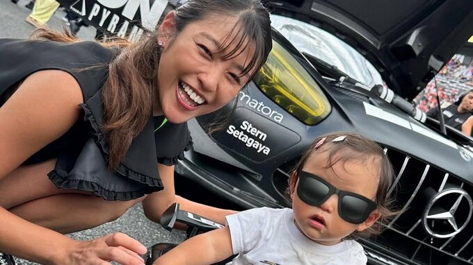 【 岡副麻希 】娘の1歳児＝サーキット女子が “GTカー” に搭乗　ベビーカーも大活躍　夫のチームは現在ランキング1位|TBS NEWS DIG