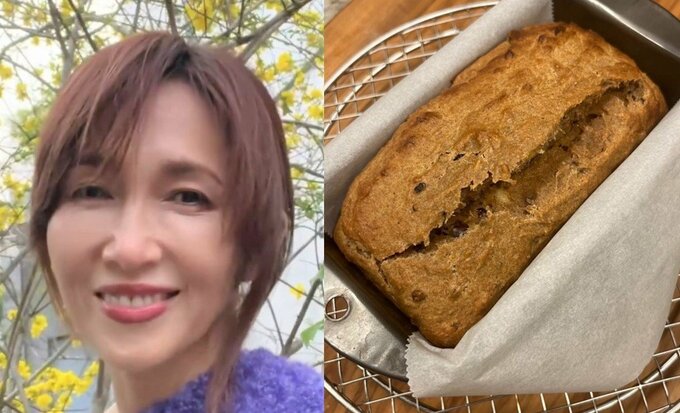 【 工藤静香 】　お手製スイーツを披露　「バナナに水切り豆乳 ヨーグルトを足そう」「カカオニブ　シナモン　はちみつも！」|TBS NEWS DIG