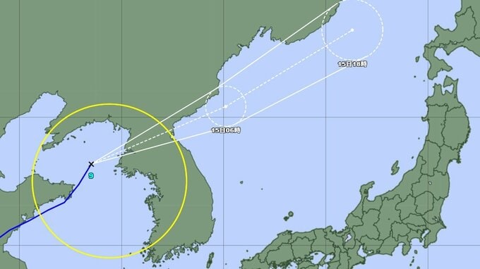 【台風情報】 台風9号(バービー)の勢力と進路を詳しく　この後は朝鮮半島→日本海へ移動か　今どこに？　山形県への影響は？ 進路予想、全国の天気を画像で　気象庁　　|　山形のニュース│TUYテレビユー山形