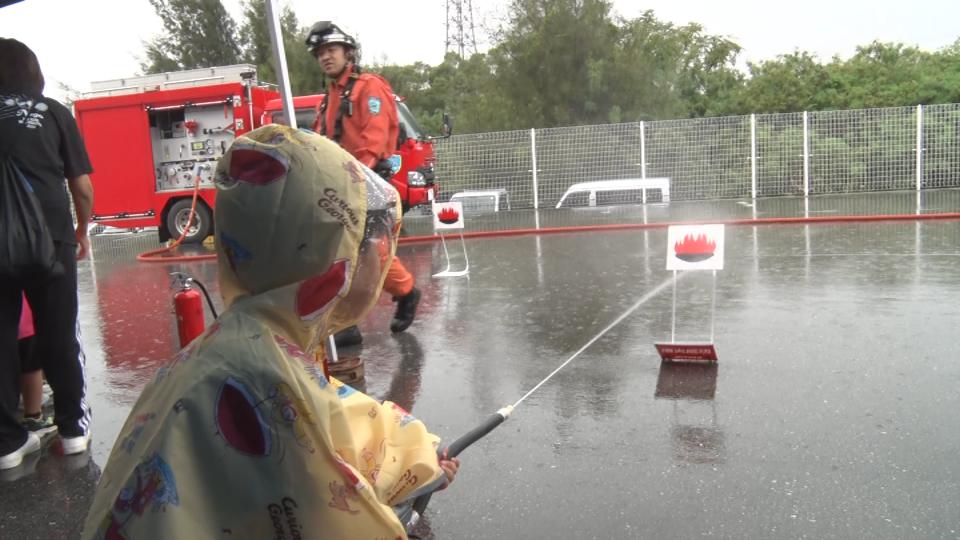 火に対する知識身につけて　保育園児たちに防災研修