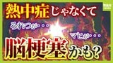 「熱中症だと思ったら...初期症状そっくり『脳梗塞』かも 夏の水分不足で血液ドロドロ 違和感あれば6時間以内に受診! 早期発見のヒントは「FAST」|TBS NEWS DIG